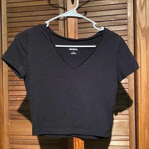 Wild fable medium black crop top